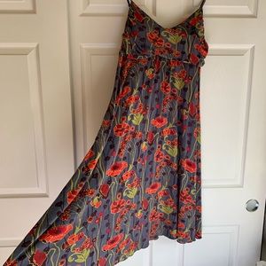 Anthropologie mid length floral dress